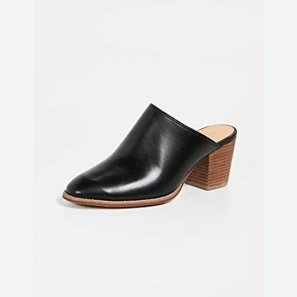 Madewell Shoes - Madewell Harper Mule in Black Leather Size 5